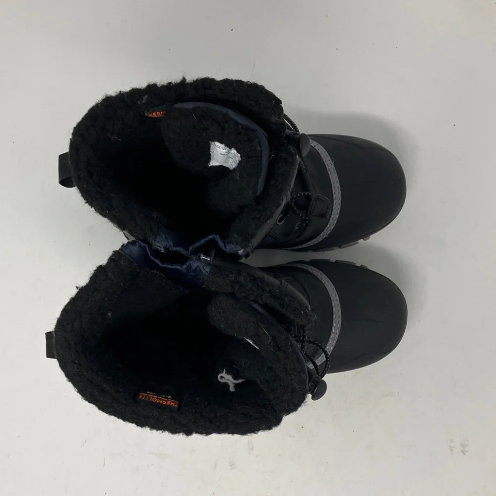 All In Motion Thermolite Ecomode Kids Skylar Winter Boots Size 2 Dark Navy/Black